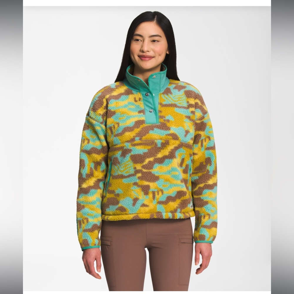 The North Face TNF nwt cragmont quarter snap fleece pullover XS camo print - Picture 2 of 5